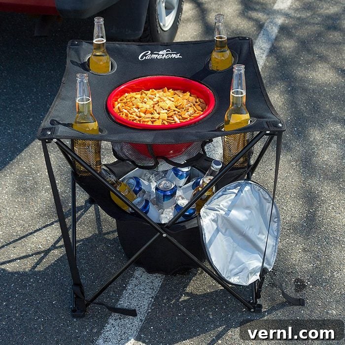A Tailgate Table That Cools and Carries 2 Cameron One Tailgate Table