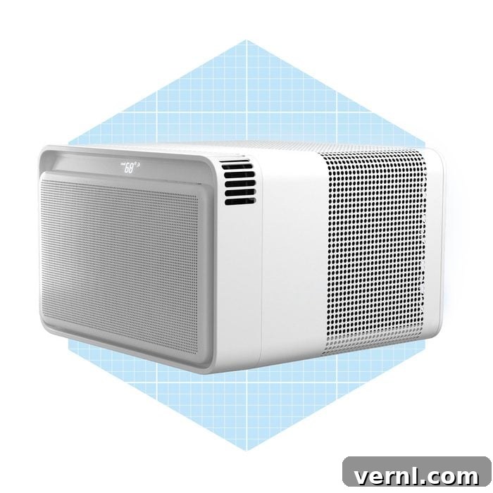 Windmill AC Window Unit: The Hype Is Deserved 5 The Windmill Air Conditioner box, showcasing the branding and sleek packaging, ready for purchase and installation.