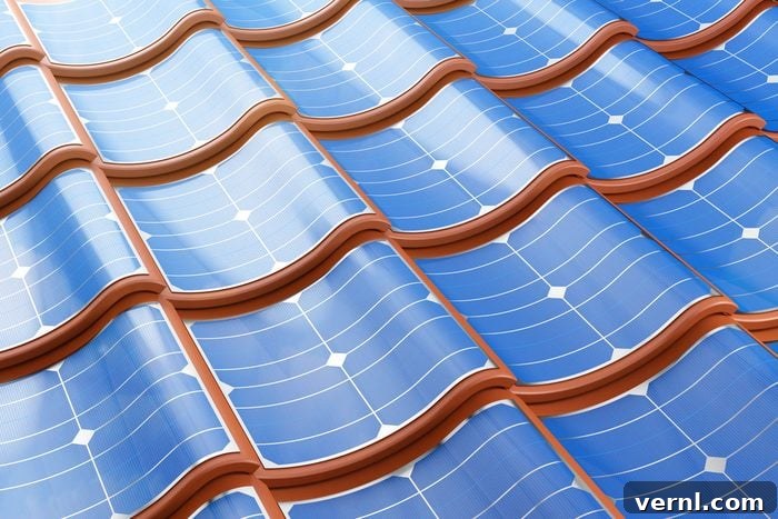 Solar Shingles: The Next Generation of Home Energy 4 Solar Panel On The Tile Roof Shingles