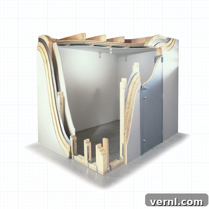 A robust, secure storm shelter entrance, emphasizing safety and preparedness against severe weather.