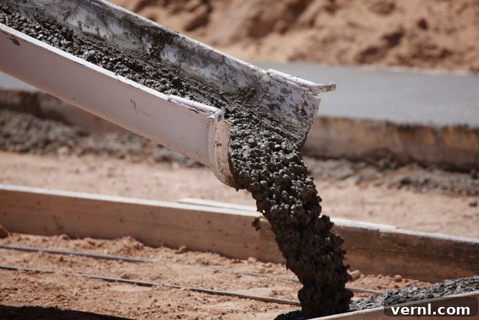 12 Sustainable Materials Driving the Future 5 Cement Pouring from a Mixer Truck Chute