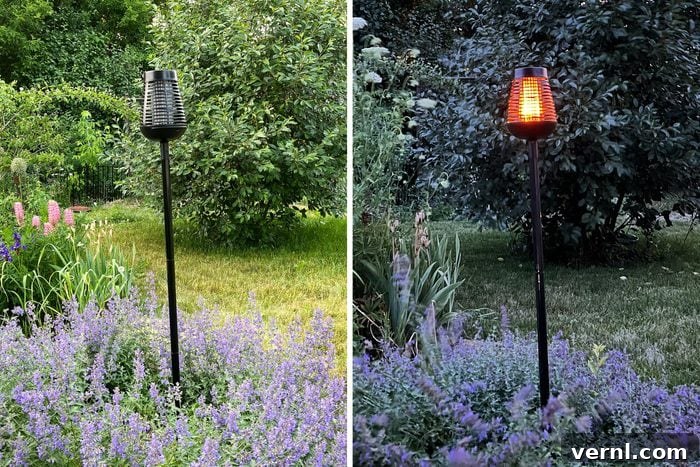PIC Solar Bug Zapper Torch Review: Is It Worth the Buzz 2 Split Screen Day And Night Pic Insect Killer Torch