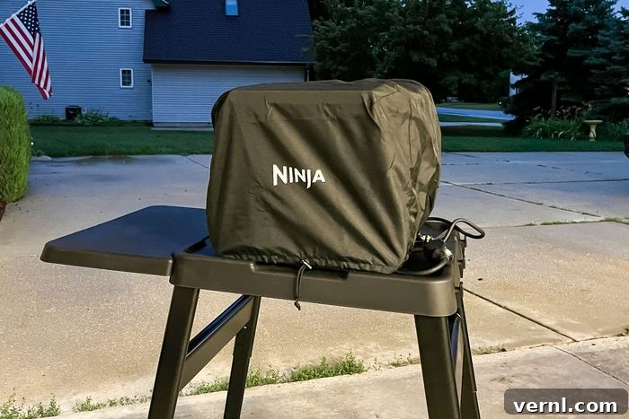 Is the Ninja Woodfire 8-in-1 Outdoor Oven a Game Changer? Our Test Results 11 Ninja Woodfire Outdoor Oven covered with its cover