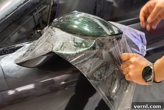 Your Guide to PPF Pricing 4 Worker install car paint protection film
