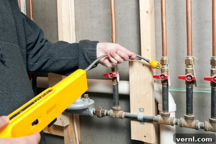 Is Natural Gas Truly Green Your Essential Guide 2 Worker Using a Leak Detector near House Gas Lines