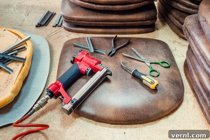 Easy Furniture Reupholstery for Beginners 3 reupholdtering tools