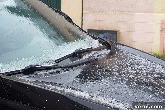 Hail Storm on Car
