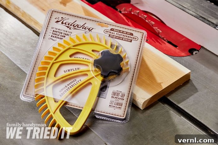 Hedgehog Featherboard: Unlocking Precision Table Saw Cuts 2 Hedgehog Featherboard for Precision Woodworking