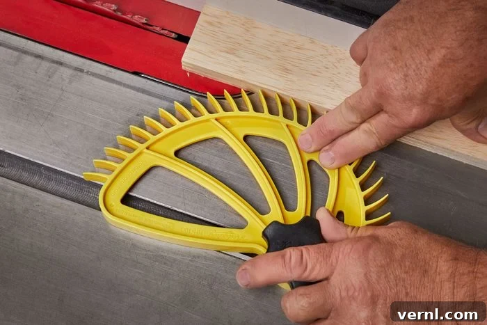 Hedgehog Featherboard: Unlocking Precision Table Saw Cuts 5 How to use the Hedgehog Featherboard safely