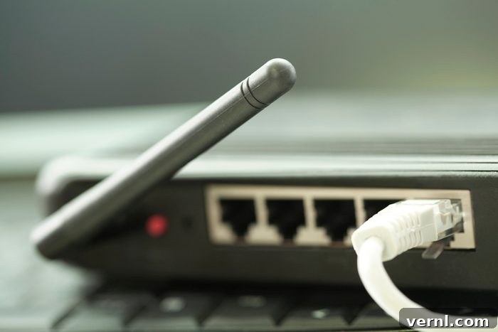 Is Your Router Under Attack? Stop Wi-Fi Hackers Now 2 internet connection with wlan router in home office