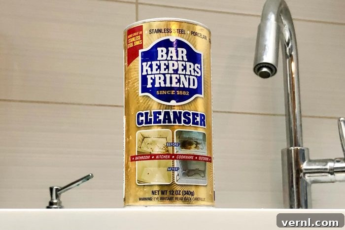 Reclaim Your Bathroom From Rust Stains 3 Bar Keepers Friend in bathroom