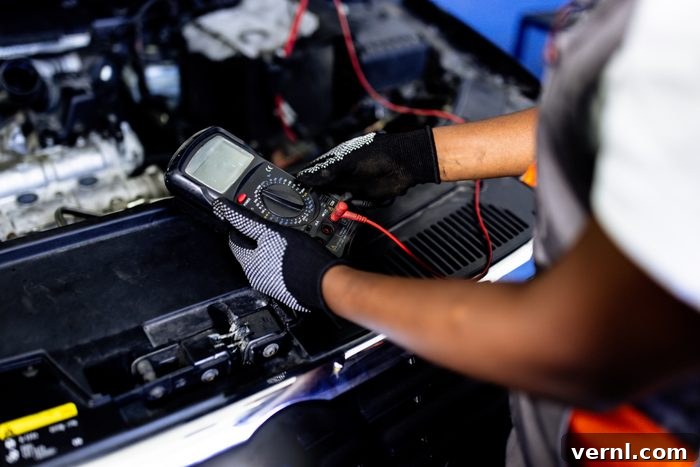 Mastering DIY Auto Repair 2 Auto electrician troubleshooting a car engine