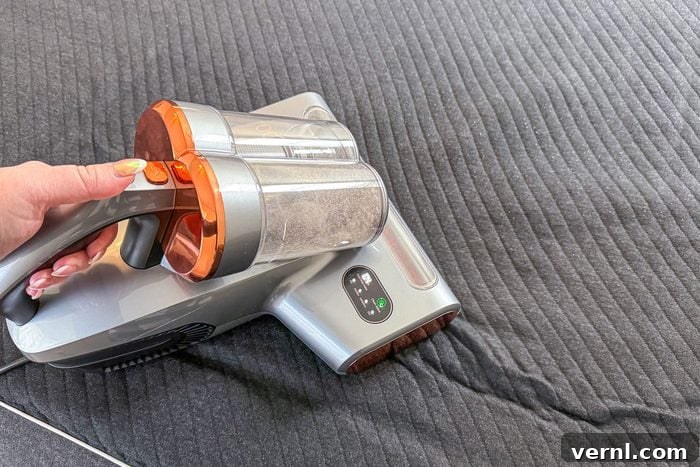 Mattress Vacuum Breakthrough: Giving Your Bed the Deep Clean It Deserves 6 Vacuuming your bed with Jigoo Bed Vacuum Cleaner promotes health