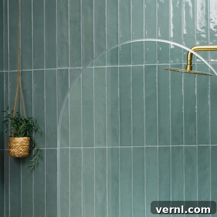 Design Experts Unveil 11 Must See Bathroom Trends For 2024 9 Floor & Decor Villa Sage Glossy Ceramic Tile