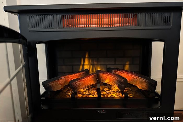 Duraflame Electric Fireplace in a living room