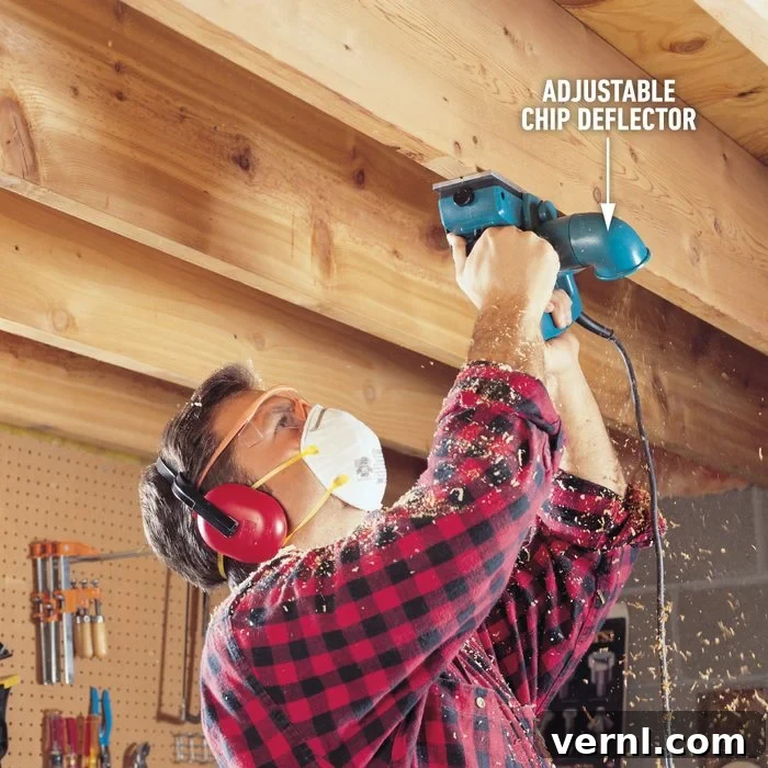 Mastering Your Electric Planer 4 Using an electric planer to shave low spots in floor joists for leveling
