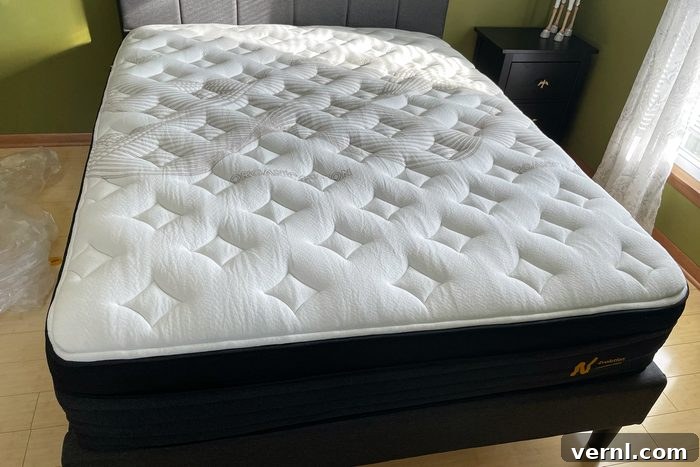 Nolah Evolution 15 The Hot Sleeper's Cooling Dream 7 Nolah Mattress on a bed