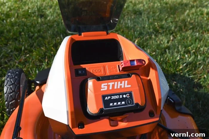Stihl Electric Mower Unplugged Performance Review 8 Batteries for the Stihl Electric Mower