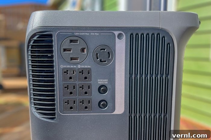 Anker Solix F3800: Hands-On with 240V Portable Power 7 Ankers Solix F3800 Portable Power Station ports