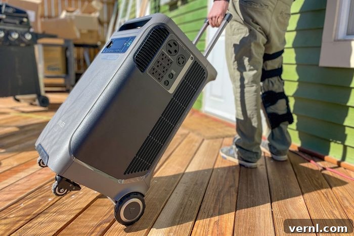 Anker Solix F3800: Hands-On with 240V Portable Power 8 Ankers Solix F3800 Portable Power Station easy to carry