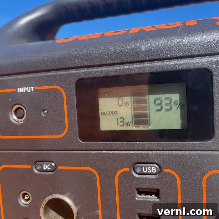 Jackery: The Ultimate Portable Power Solution 3 Jackery Explorer 500 Power Station LCD display