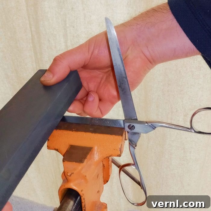 Get Your Scissors Razor Sharp 4 Using A Vise