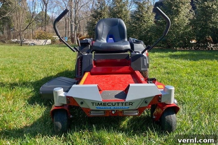 Toro Electric Riding Mower: A Groundbreaking Review 6 Front side of Toro Electric Zero Turn Mower