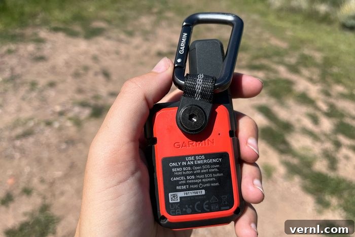 Garmin inReach Mini 2: Peace of Mind for Every Adventure 6 Back side of Garmin Inreach Mini 2