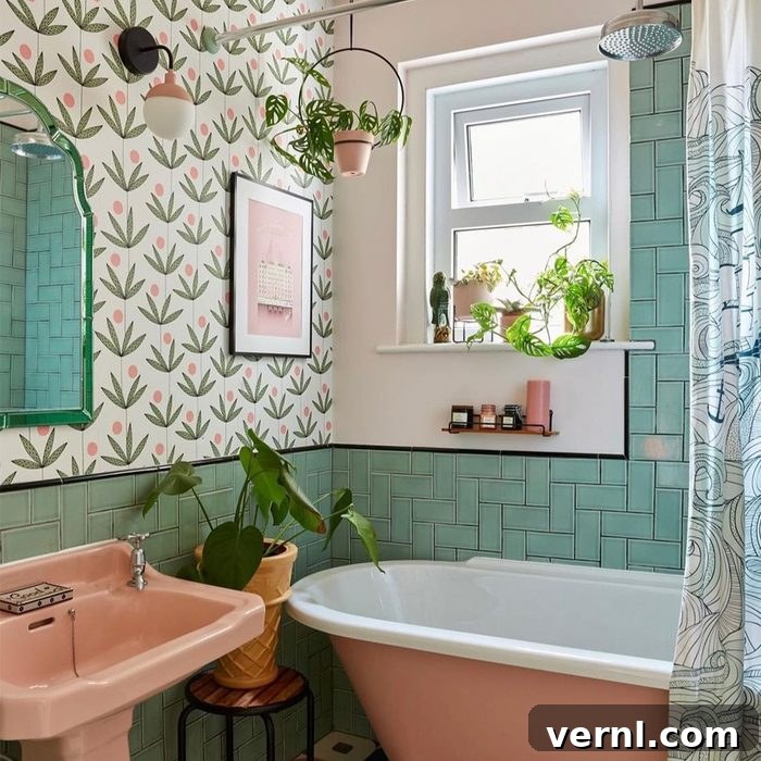 Dopamine Decor The Science of Happy Homes 3 What Is Dopamine Décor And Should You Use It In Your Home Dopamine Decor Bathroom Courtesy @honeyjoyhome Instagram