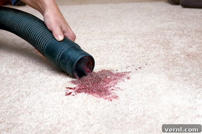 Showroom Shine Forever: Keeping Your Carpet Brand New 4 Using Shop vacuum to remove stains from carpet