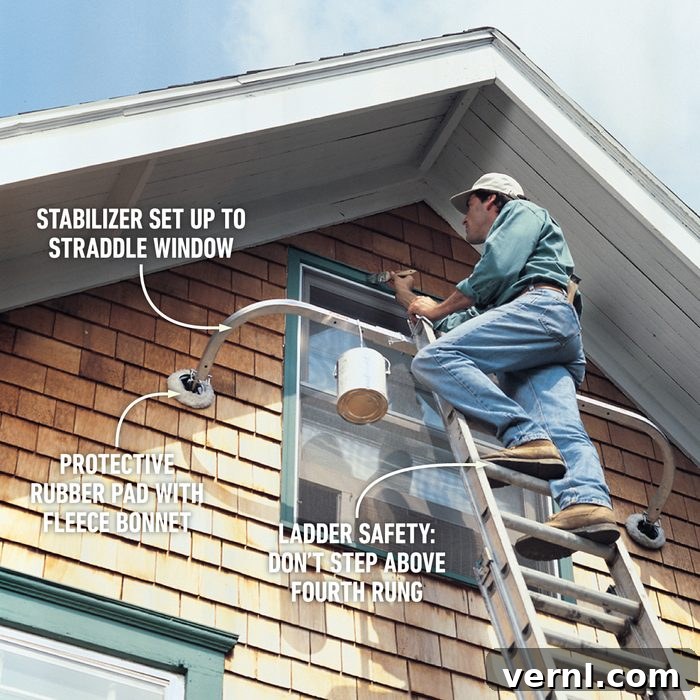 Reinforcing Your Ladder 2 How Do You Make A Ladder Sturdier usage to work around high windows