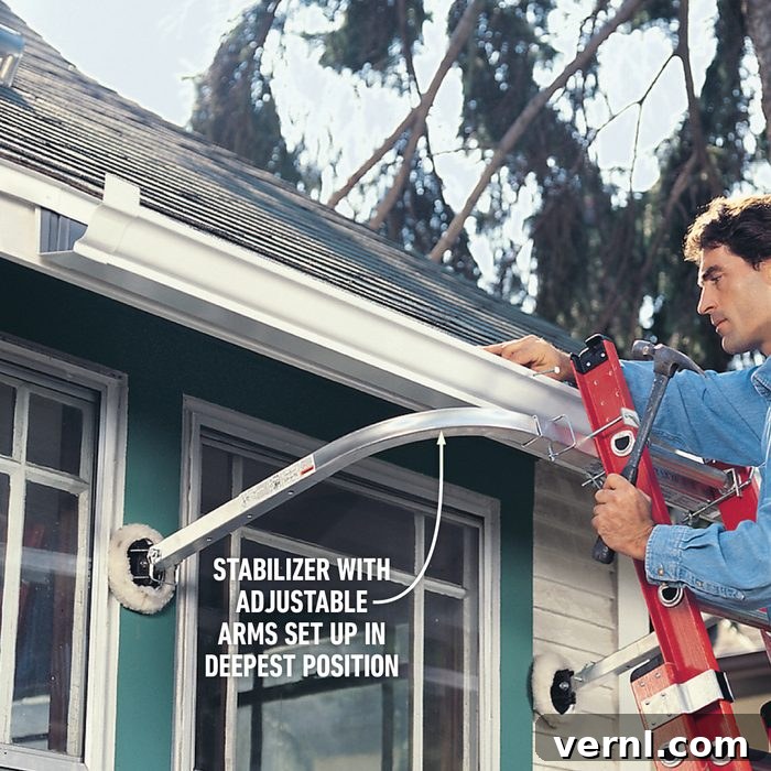 Reinforcing Your Ladder 4 How Do You Make A Ladder Sturdier usage to hang gutters