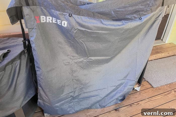 Is the All-New Breeo Firewood Rack Worth It My Verdict 4 Water resistant cover Breeo Firewood Rack