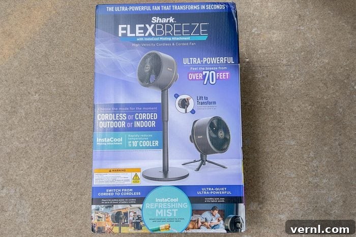 Shark FlexBreeze Fan: Prepare to Be Blown Away 3 Shark Flexbreeze Fan in a Box