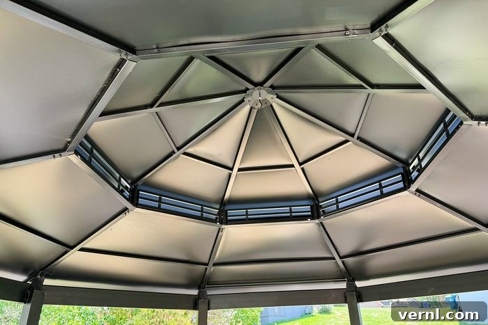 Sunjoy 15-Foot Octagon Gazebo My Backyard Test Drive 4 Fhma24 Sunjoy Outdoor Hard Top Gazebo Mary Henn 02 Ssedit