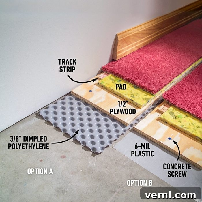 Laying Carpet In Your Basement