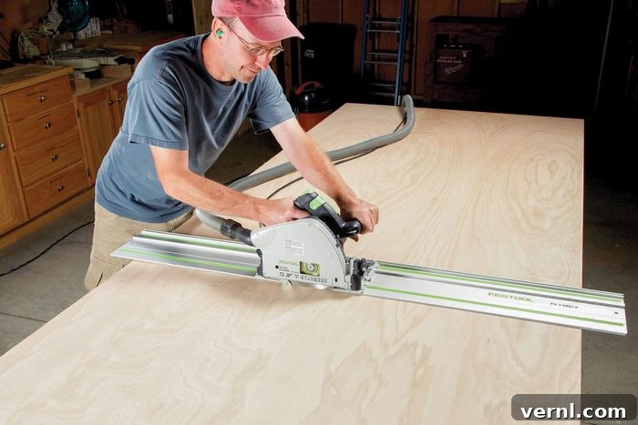 Track Saw Over Table Saw: Why It's the DIYer's Must-Have Tool 9 Track Saw Finished Cut The First Time