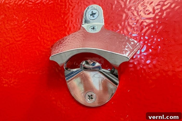 Frigidaire Retro Mini Fridge bottle opener