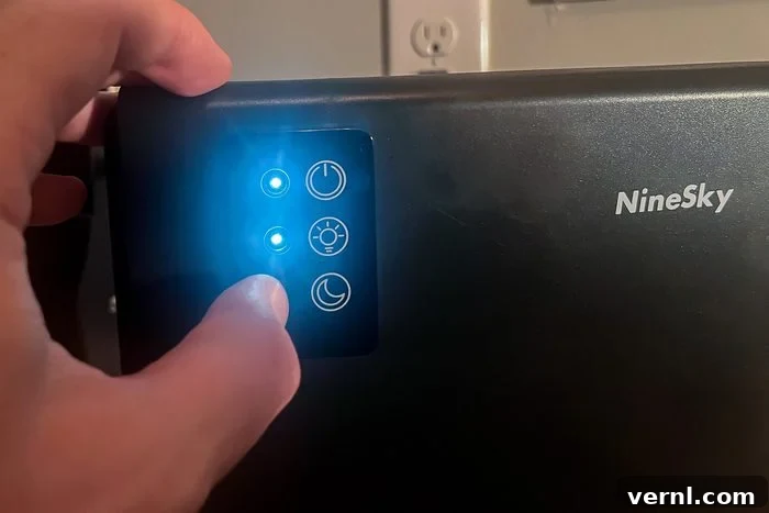 Ninesky Dehumidifier Review: Our Frank Opinion 4 Ninesky Dehumidifier LED Mood Lighting Feature