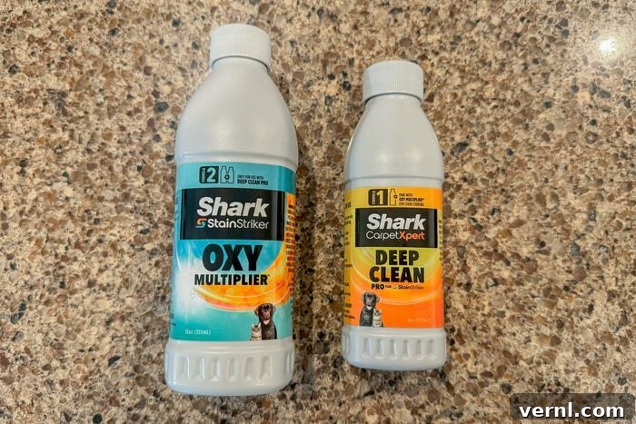 Shark Stainstriker cleaning solutions