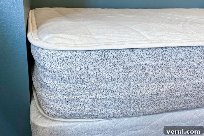 Birch Natural Mattress close up of materials