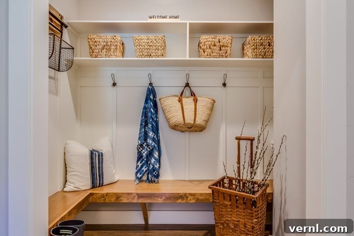 Cozy Mudroom Nook with Bench and Storage