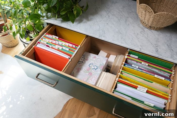Jen Woodhouse Handcrafting Her Dream Home 4 Home Office With Diy Built In Filing Cabinets