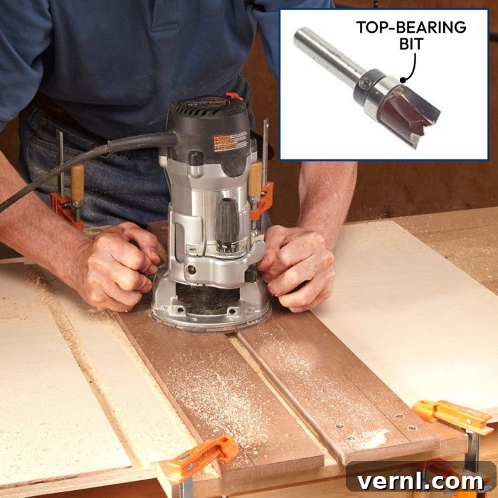 Jig for Routing Dadoes for perfect plywood thickness