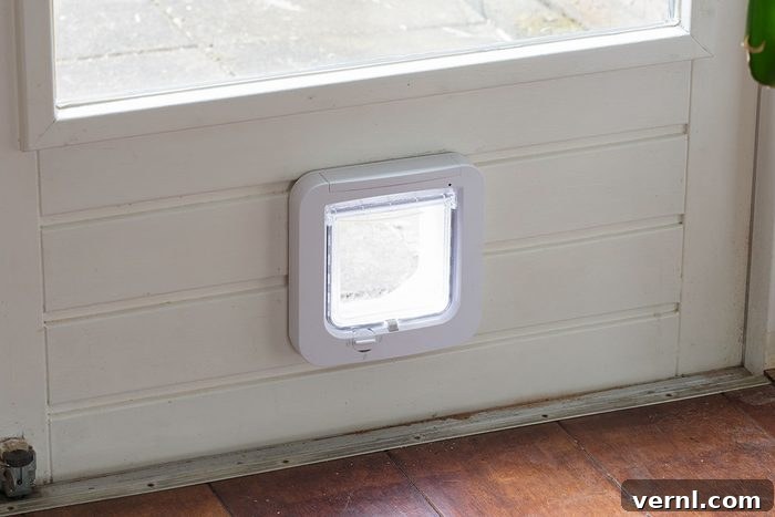 Inside view of a regular white flap