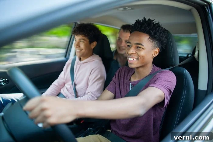 Zorbalığın Bedeli Lisansınız Mı Olacak? Bir Eyalet 'Evet' Diyor 2 Young Black ethnicity teenager boy driving car while Multiracial Hispanic Caucasian friend sits in car with friend passenger, highlighting the importance of driving freedom for teens.