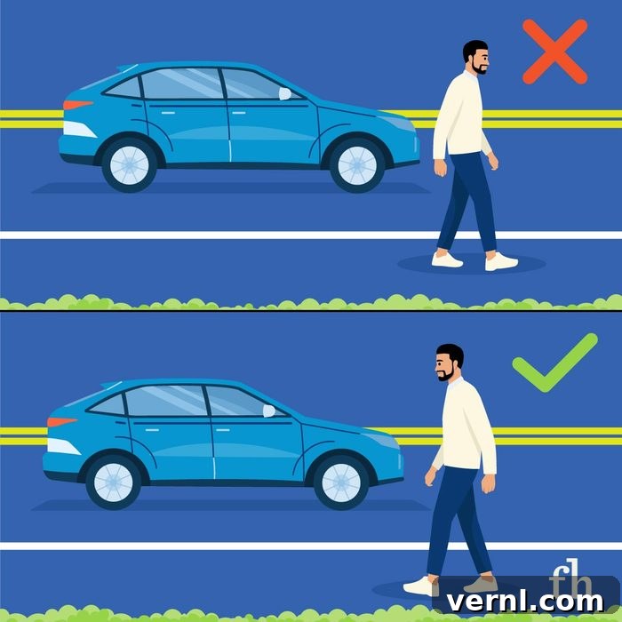 The Golden Rule for Walking Without a Sidewalk 2 Which Side Of The Street Should You Walk On When There's No Sidewalk Graphic
