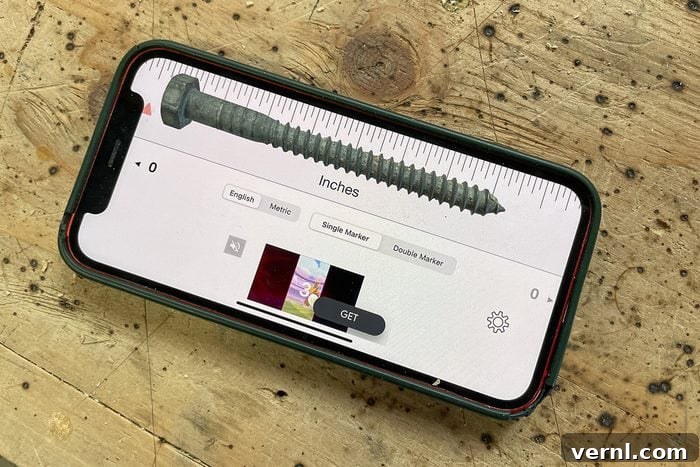 Smartphone Toolkit: Are Apps Better Than the Real Thing 2 Ruler app in a cell phone