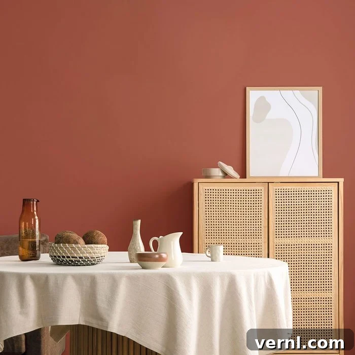 Clark and Kensington Crown a Deliciously Neutral 2026 Color of the Year 3 Living room's closeup with Clark + Kensington’s 2026 Color Of The Year paint on wall