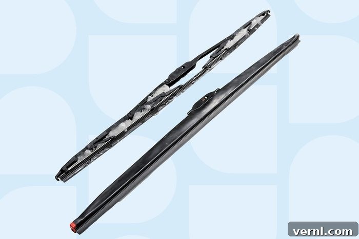 Specialized winter wiper blades for enhanced cold weather performance